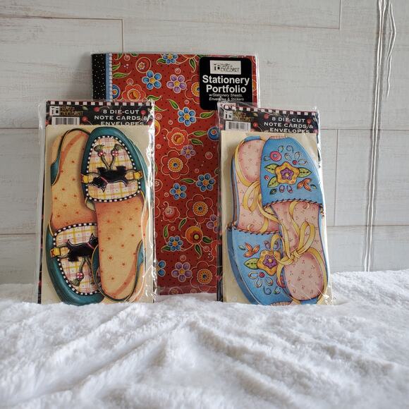 Mary Engelbreit Note Cards Sets and Stationary Portfolio Set - Picture 1 of 6